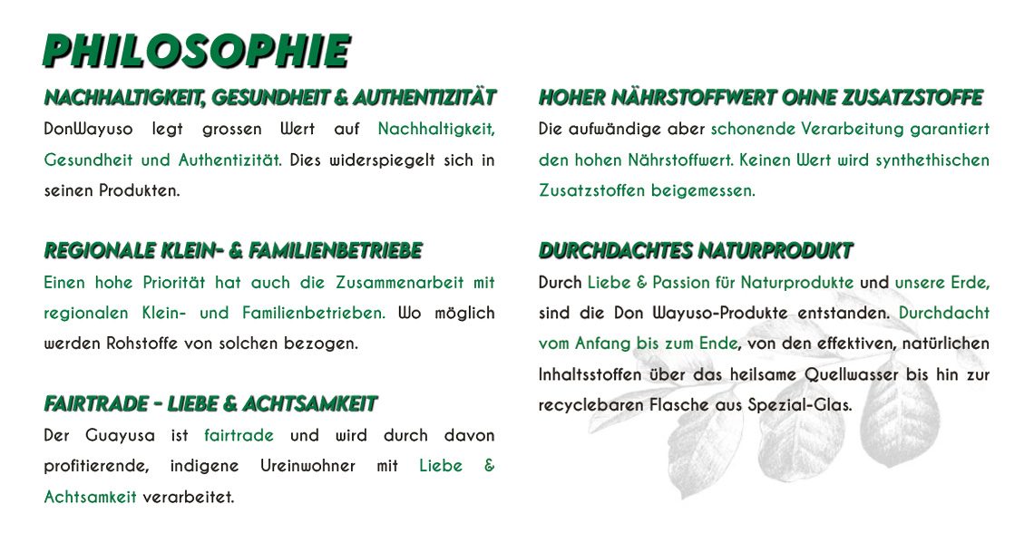 DonWayuo Web Philosophie - Don Wayuso - POWER OF NATURE