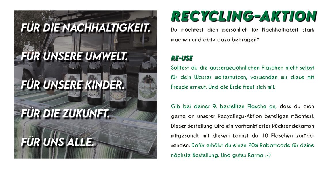 DonWayuo Web Recycling Aktion - Don Wayuso - POWER OF NATURE