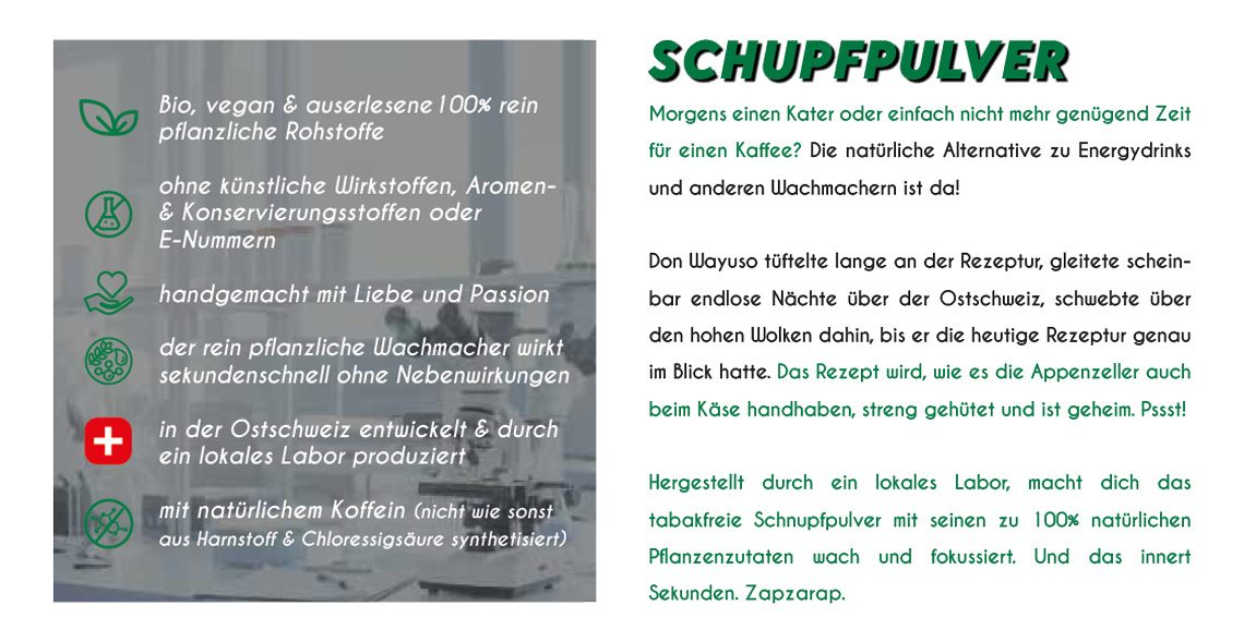 DonWayuo Web Schnupfpulver - Don Wayuso - POWER OF NATURE