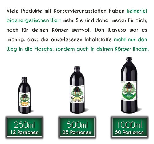 DonWayuso mobile web Flaschen2 n - Don Wayuso - POWER OF NATURE