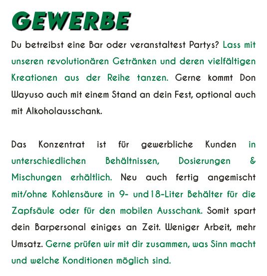 DonWayuso mobile web Gewerbe2 - Don Wayuso - POWER OF NATURE