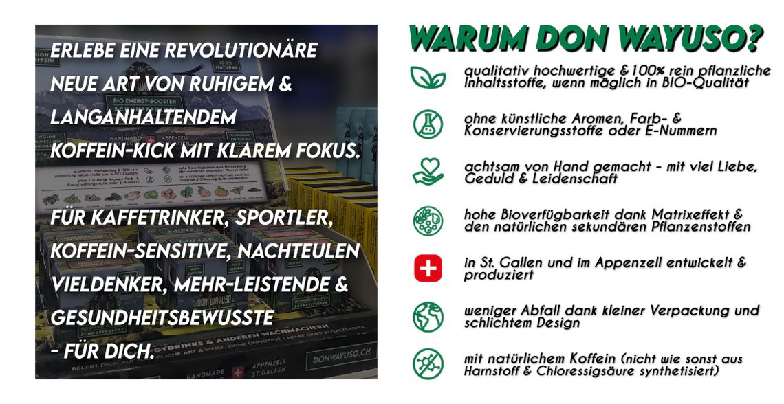 Schnupfpulver Einzelseiten 7 Gruende web - Don Wayuso - POWER OF NATURE