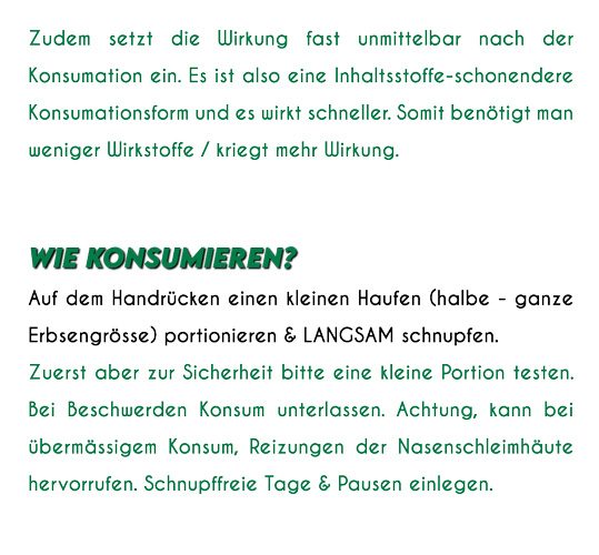 Schnupfpulver mobil Konsumation 2 1 - Don Wayuso - POWER OF NATURE